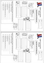 English Worksheet: Countries and Nationalities/ for fifth grade primary