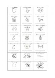English Worksheet: IS IT...? YES, IT IS/NO, IT ISNT