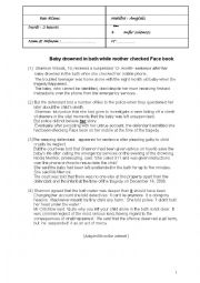 English Worksheet: 3rd term test for 4th formers 