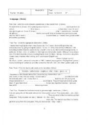 English Worksheet: end term test 2