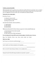English Worksheet: The riders read by Richard Mills