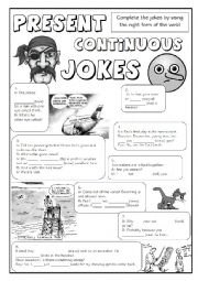 English Worksheet: GRAMMAR JOKES (tenses 2/7)