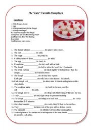English Worksheet: Russian Cuisine - The 