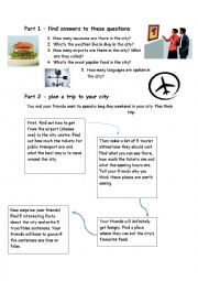 English Worksheet: Webquest - cities