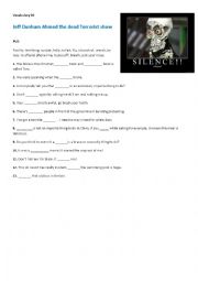 English Worksheet: Vocabulary Ahmed the dead terrorist