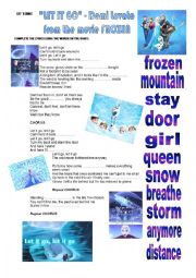 English Worksheet: SONG: 