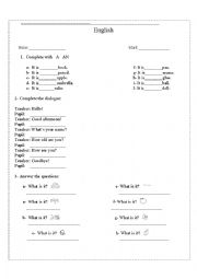 English Worksheet: Articles