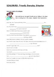 English Worksheet: Everyday Situation