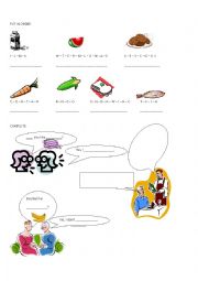 English Worksheet: Food spelling