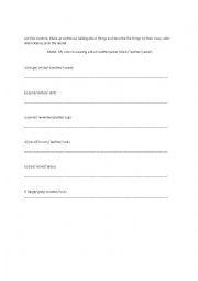 English Worksheet: Size, Color and Material