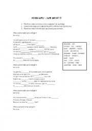 English Worksheet: Come and Get it - Selena Gomez