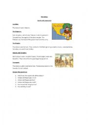 English Worksheet: aztecs