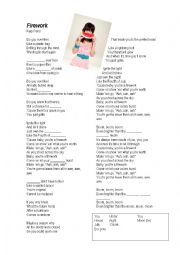 English Worksheet: Firework - Katy Perry