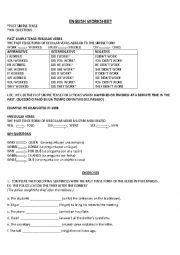 English Worksheet: PAST SIMPLE, WH-QUESTION