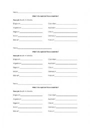 English Worksheet: Whats the capital?