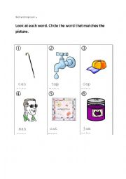 English Worksheet: Review short and long vowel /a/