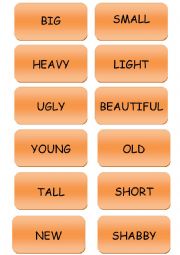 English Worksheet: Match the opposites