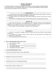 English Worksheet: Short test on Television and grammar