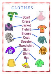 English Worksheet: Clothes