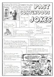 English Worksheet: GRAMMAR JOKES (tenses 4/7)