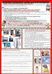 English Worksheet: connectors of contrast: although/ though/even though vs despite/in spite of