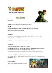 English Worksheet: Class about EPIC (BlueSky movie)