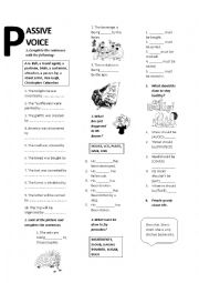 English Worksheet: Passive Voice