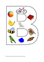 English Worksheet: Alphabet B: puzzle game