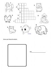 English Worksheet: animals