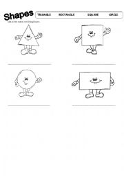 English Worksheet: Shapes