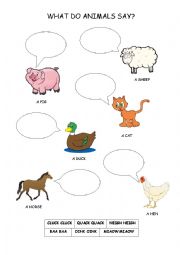 what do animals say