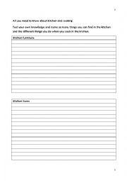 English Worksheet: All you need to know about kitchen
