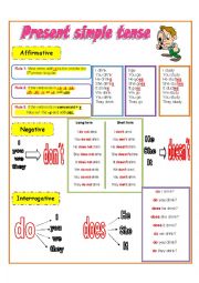 English Worksheet: PRESENT SIMPLE TENSE