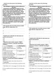 English Worksheet: conditional 