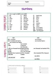 cardinal and ordinal numbers