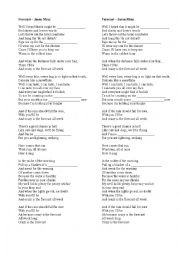 English Worksheet: Forecast Song Jason Mraz