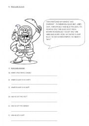 English Worksheet: Pirate Jack