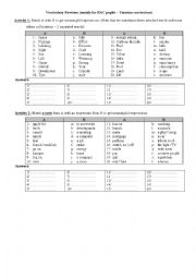 English Worksheet: Bac Vocabulary Revision