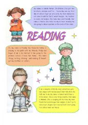 English Worksheet: READING ABOUT PEOPLE