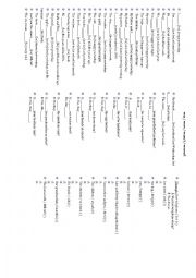 English Worksheet: was , were , wasnt , werent