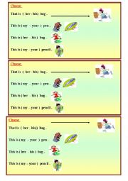 possessive pronouns‬