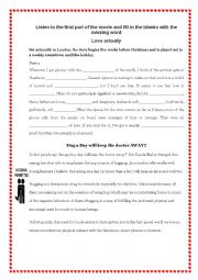 English Worksheet: Love Actually movie