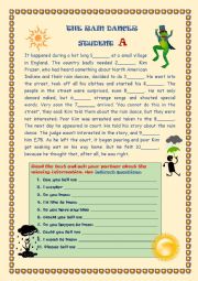 English Worksheet: The Rain dancer