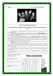 English Worksheet: Teen Wolf 3x16