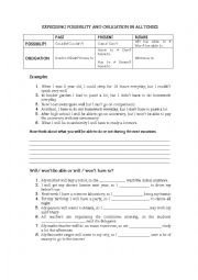 English Worksheet: Can, could