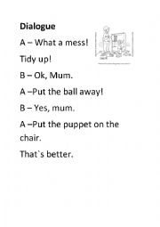English Worksheet: Dialogue toys