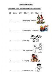 personal pronouns