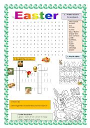 English Worksheet: Easter fun