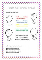 THE BALLOON  SONG