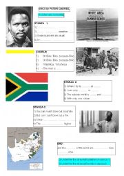 English Worksheet: Biko by Peter Gabriel Song about Apartheid